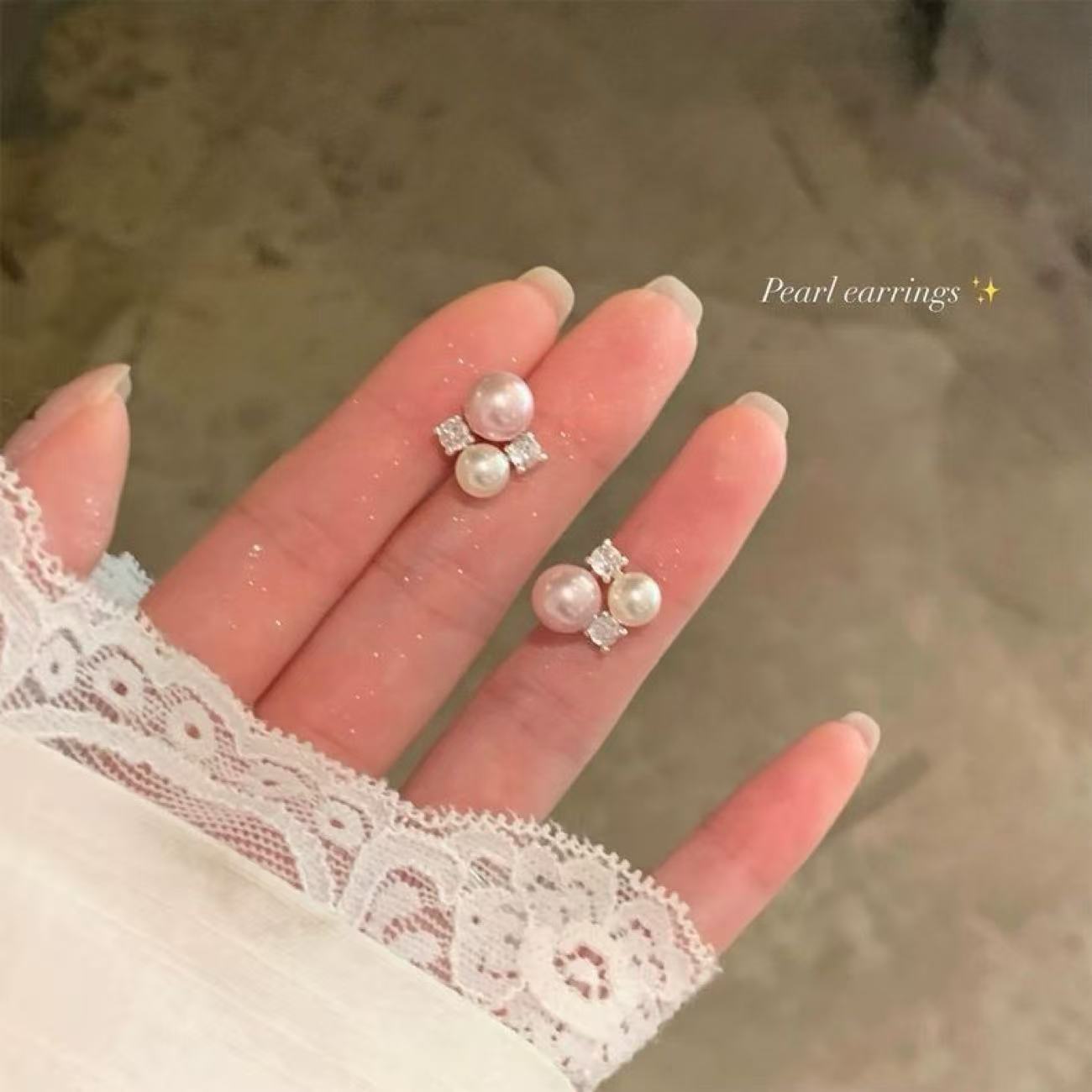 Luxury Pearl Water Drop Niche High Sense Temperament Fashion Earrings