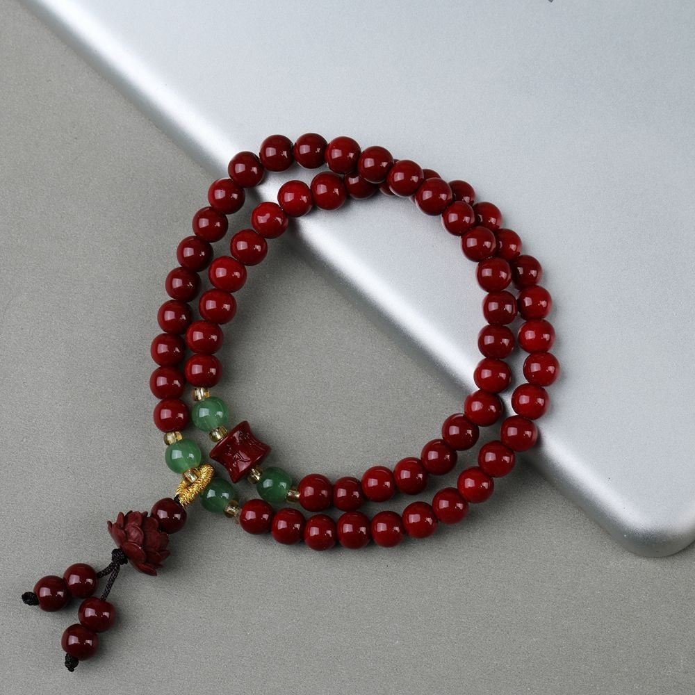 Women's & Men's Summer Cool Glass Rosary Fashion Double Circle Imitation Bracelet