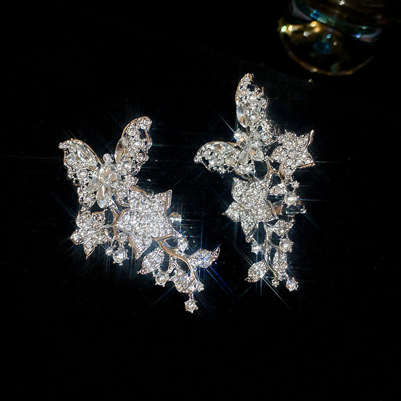 Tassel Ear Clip Vintage Court Style Rings