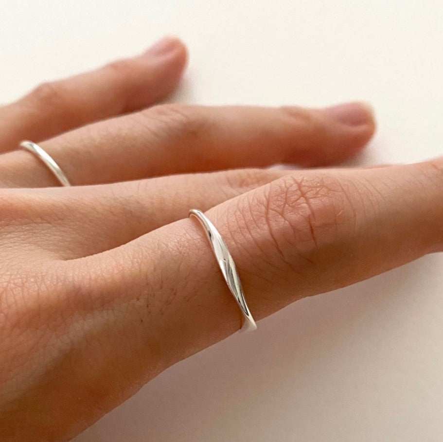 Fan Korean Style Minority Simple Personality Rings