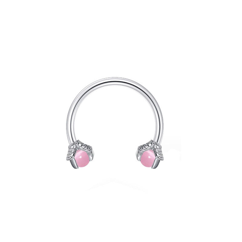 Peach Heart Horseshoe Star Ball Lip Rings