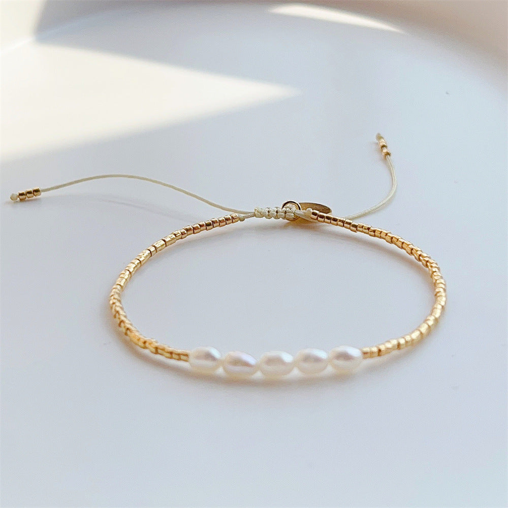 Fashion Small Gold Beads Beaded Luxury Bracelets