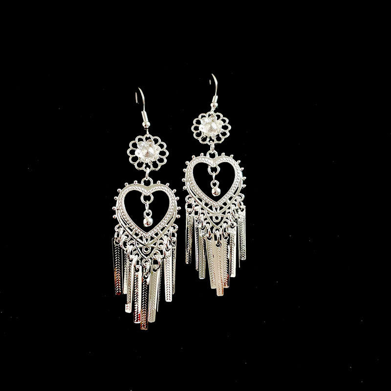 Style Ethnic Retro Minority Design Long Earrings