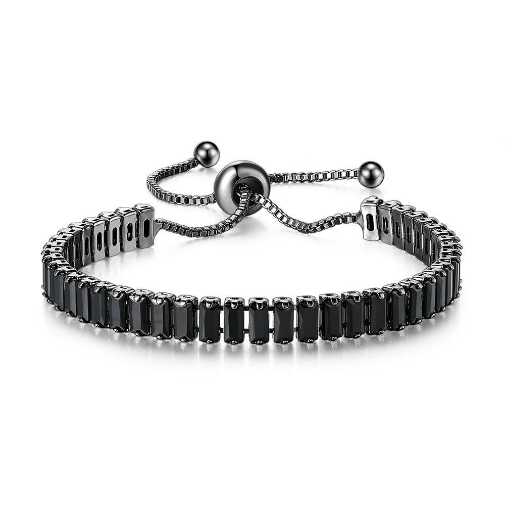 Women's & Men's Hip Hop Diamond Black Zircon Tennis Bracelets