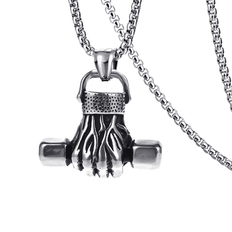 Men's Stainless Steel Hip Hop Cool Cross Trendy Clavicle Necklaces