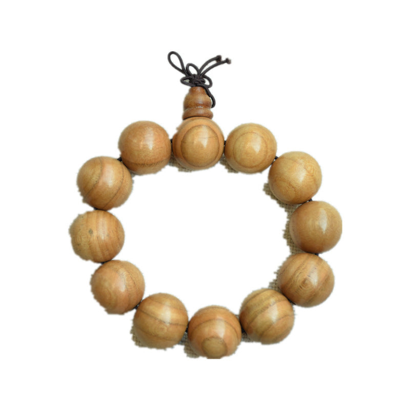Paint Round Beads Buddha Rosary Peach Bracelets