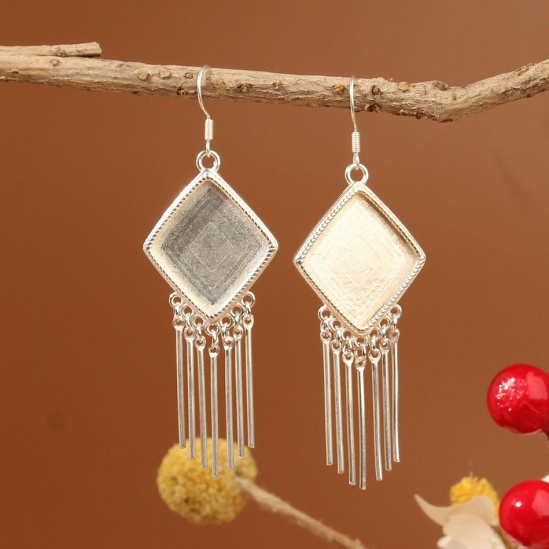 Ethnic Minority Style Handmade Miao Sier Earrings
