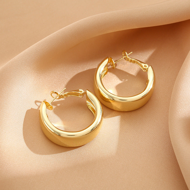 Sier Needle Elegant Circle Trendy High-grade Rings