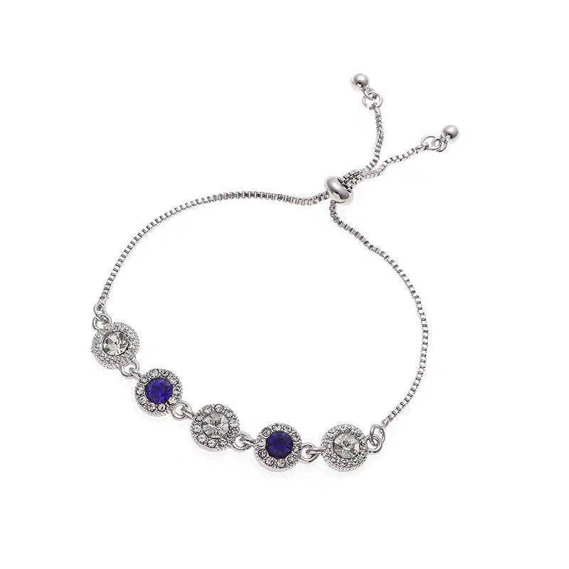 Women's Zircon Flower Korean Simple Design Personalized Bracelets
