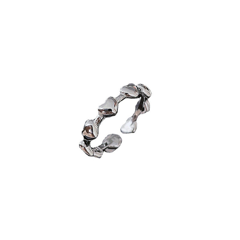 Female Light Luxury Minority Design Sense Simple Compact Opening Adjustable Ring