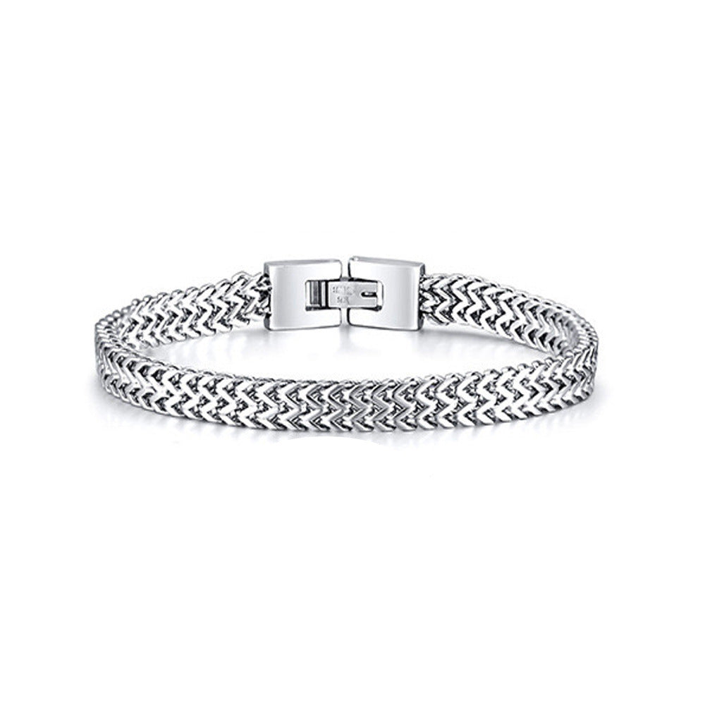 Men's Stainless Steel Keel Chain Trendy Hip Hop Bracelets