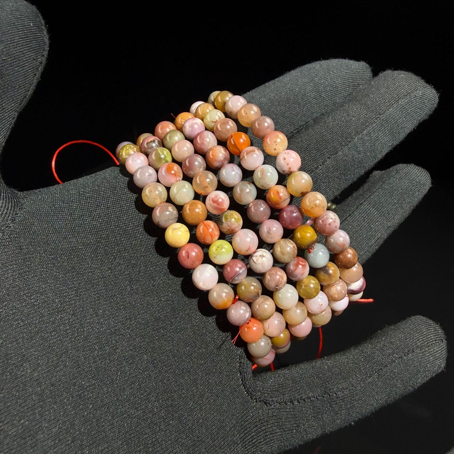 Strictly Selected Natural Agate Beads Colorful Candy Salt Bracelet