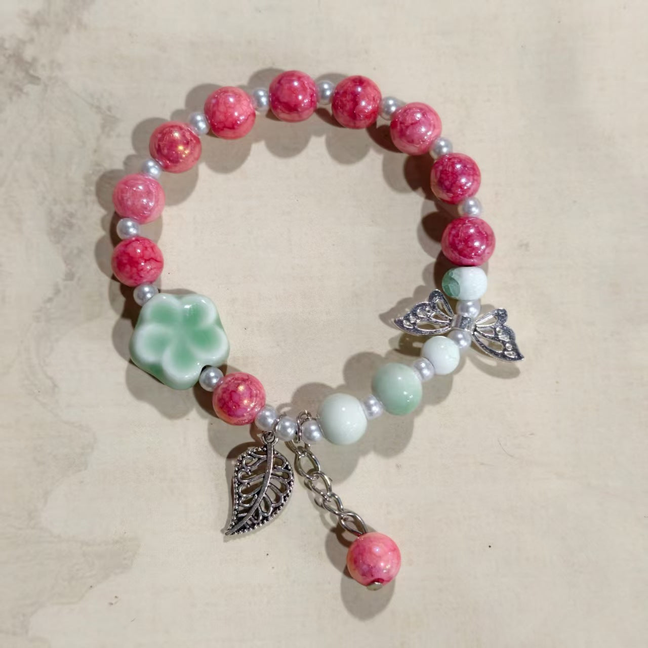 Alloy Ceramic Ethnic Style Single Handmade Filament Bracelet