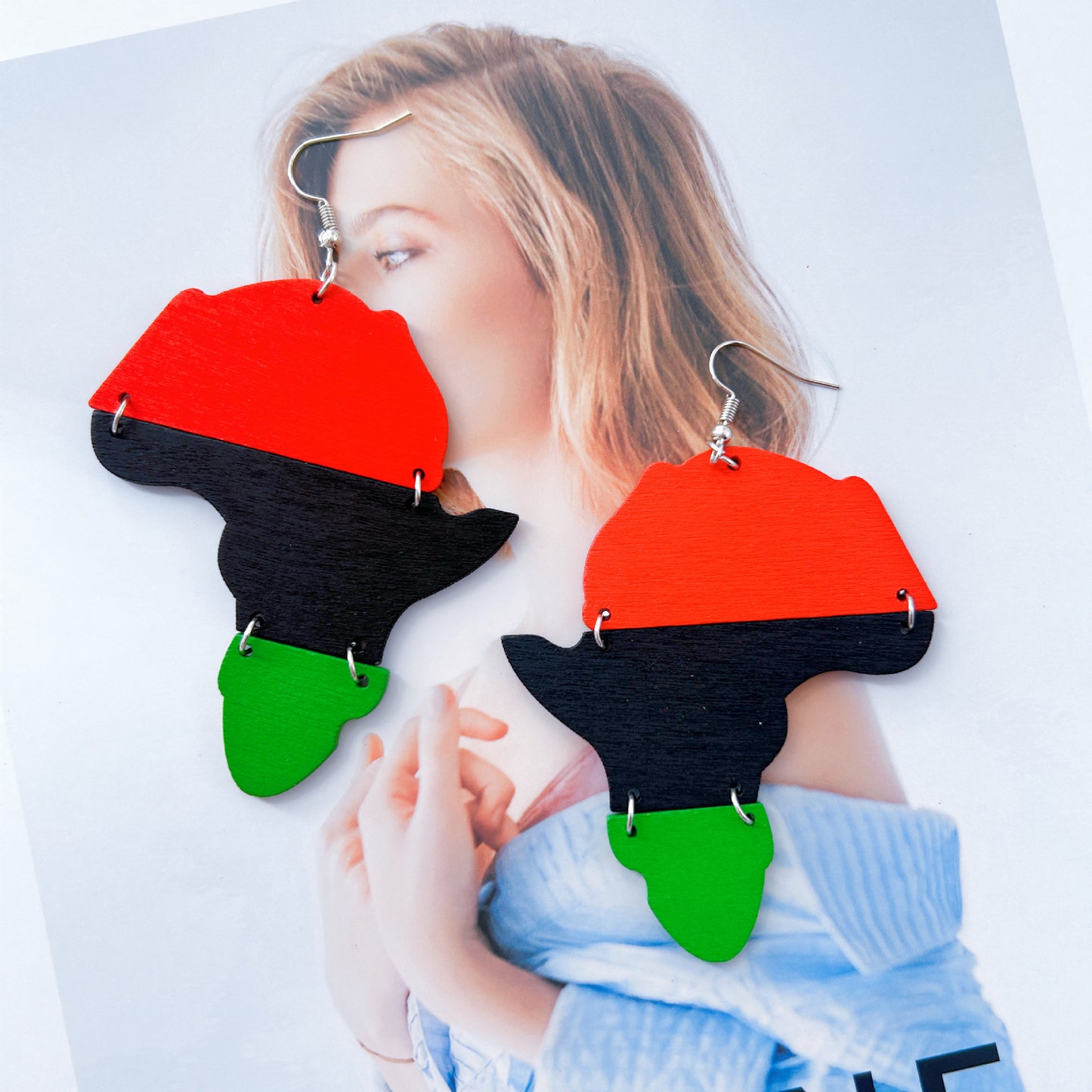 Round Ethnic Style Retro Dangle African Earrings