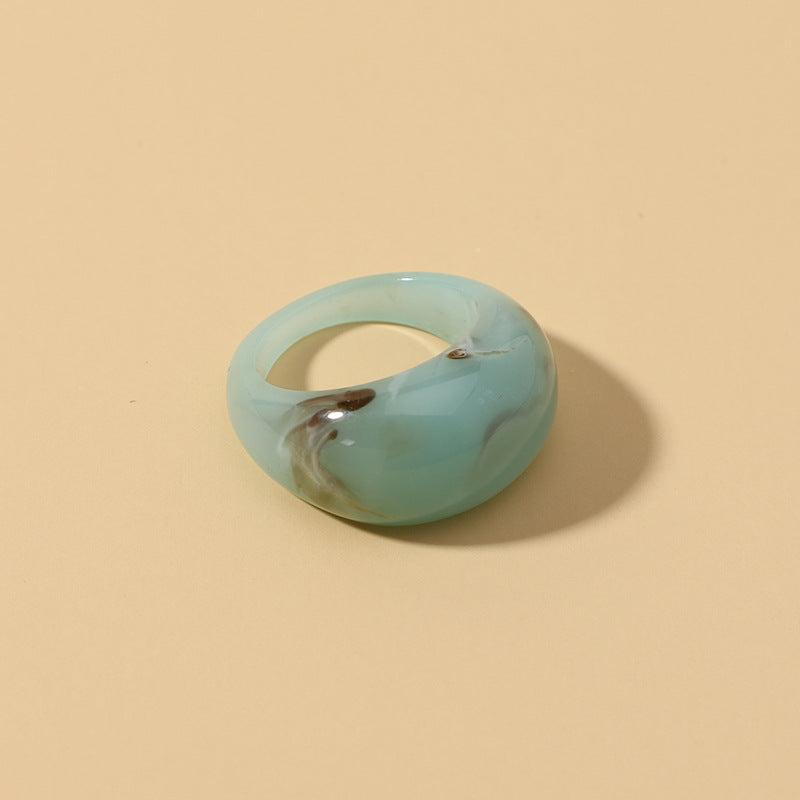 Charming Elegant Resin Retro Mori Style Rings