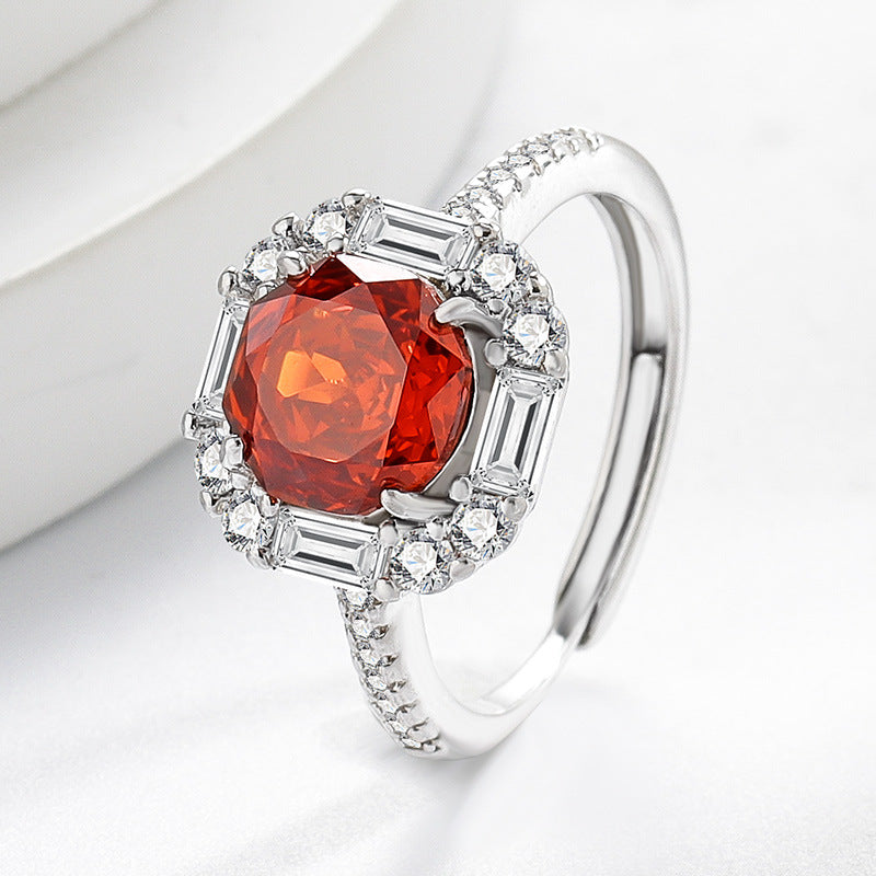 Female Gold Plated Fashion Luxury High Carbon Ring