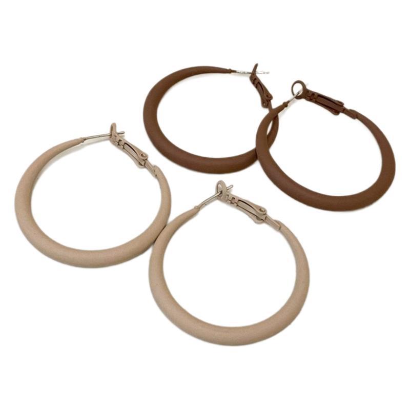 Brown High Sense Ear Temperament Entry Rings