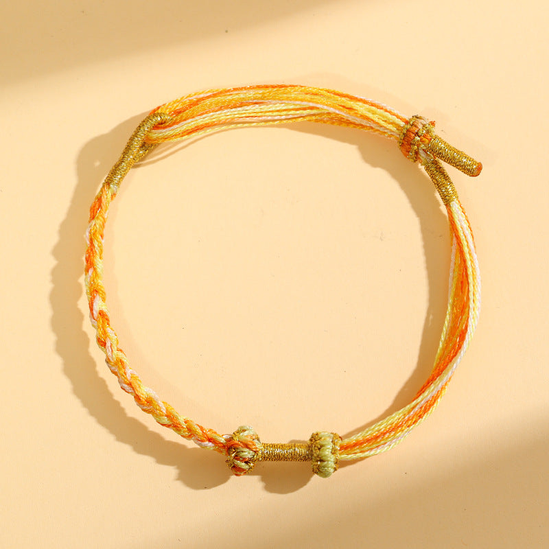 Children's Strap Hand-woven Colorful Braided Rope Tassel Adult Holiday Gift Batch Bracelets