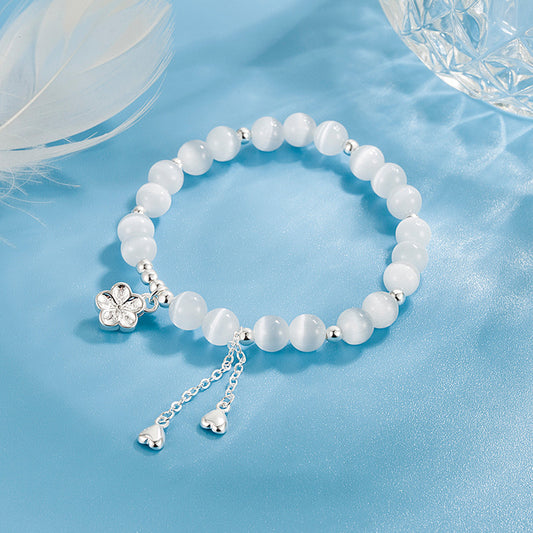 Cherry Blossom For Design High-grade Gentle Crystal Exquisite Bracelet