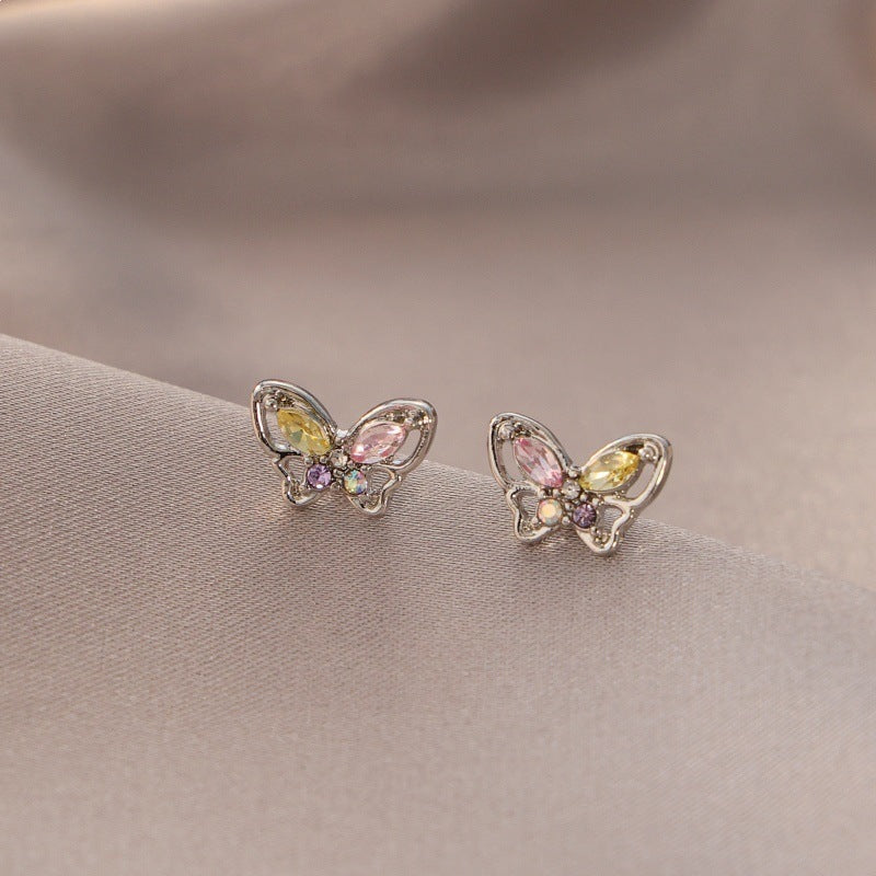 Women's Needle High-grade Super Flash Zircon Light Luxury Refined Grace Earrings