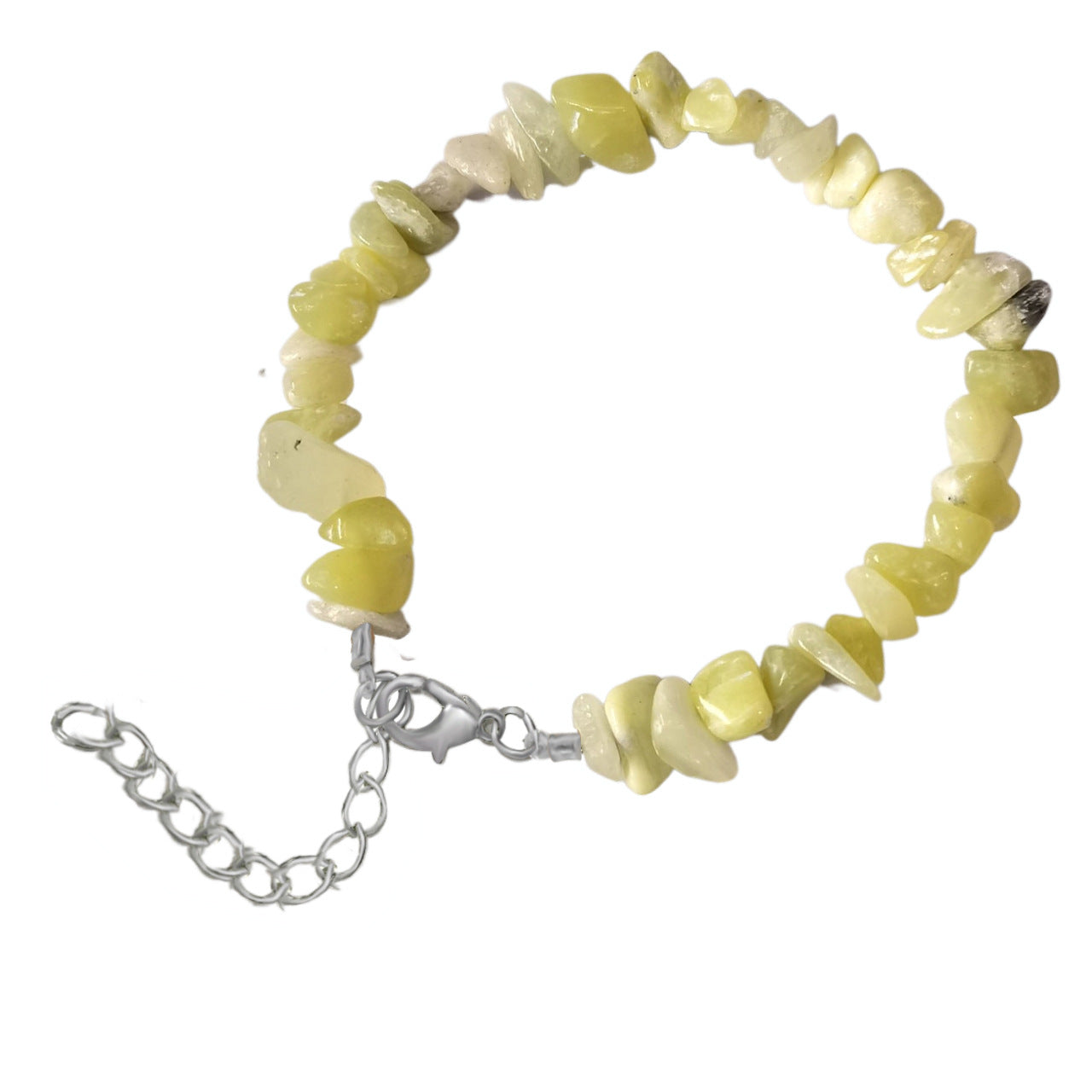 Natural Crystal Agate Gravel Irregular Stone Lobster Bracelet