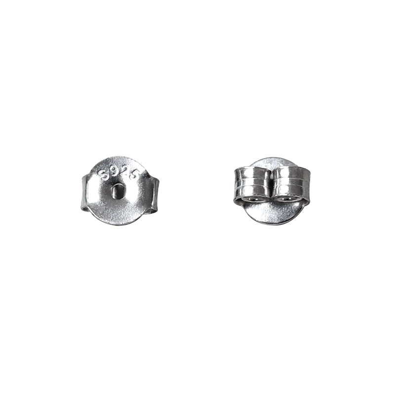 Sterling Sier Earplug Simple Gold Gilded Ear Buckle