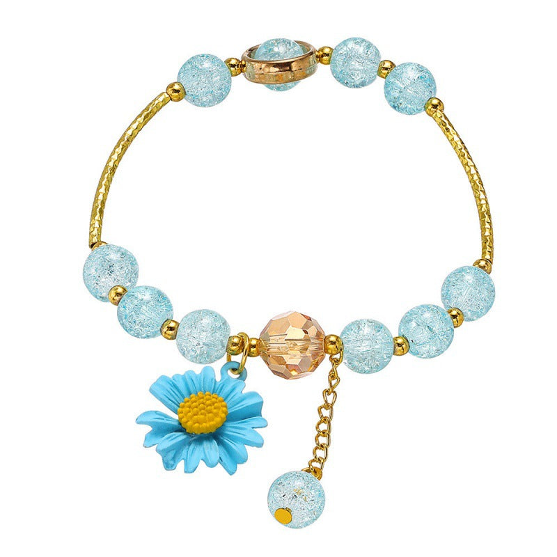 Women's Little Daisy Hot Flower Crystal High Bracelets