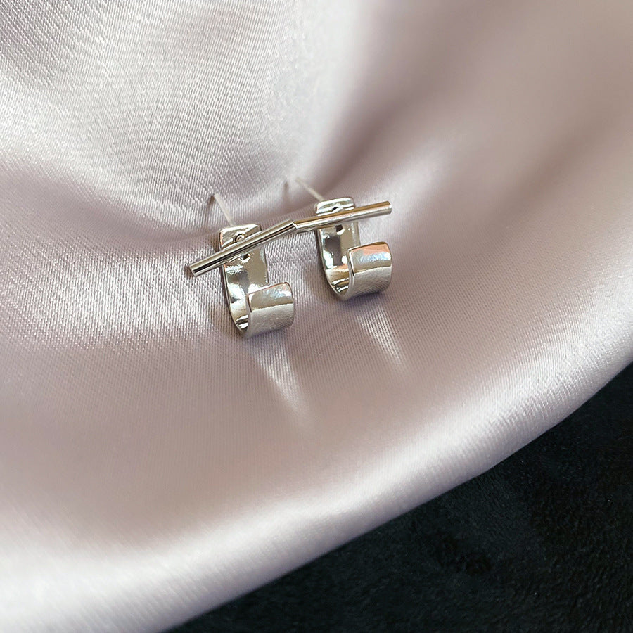 Women's Needle Zircon Bow Water Drop Tassel Simple Fashion Stud Earrings