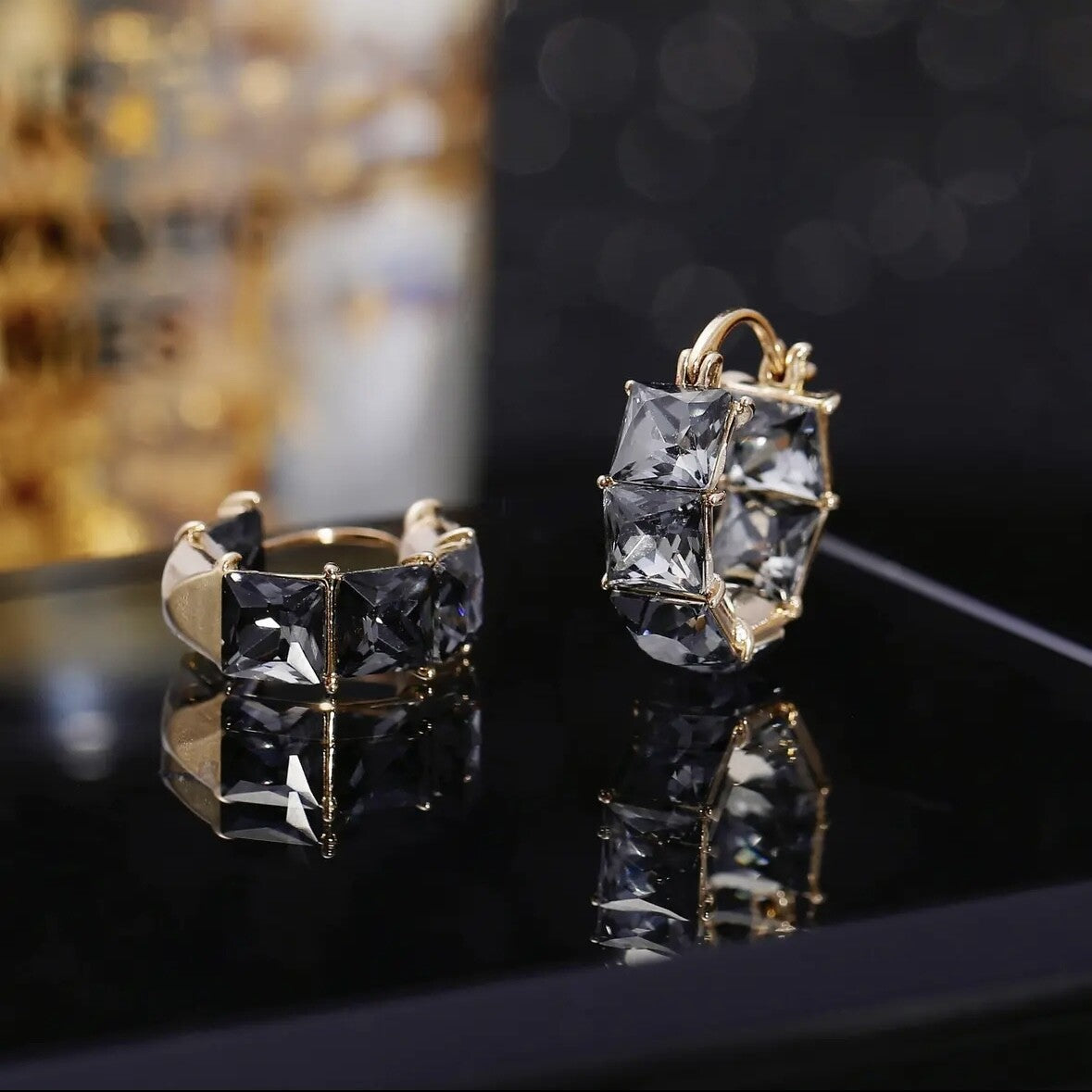 Super Flash Zircon Female Niche Design Rings