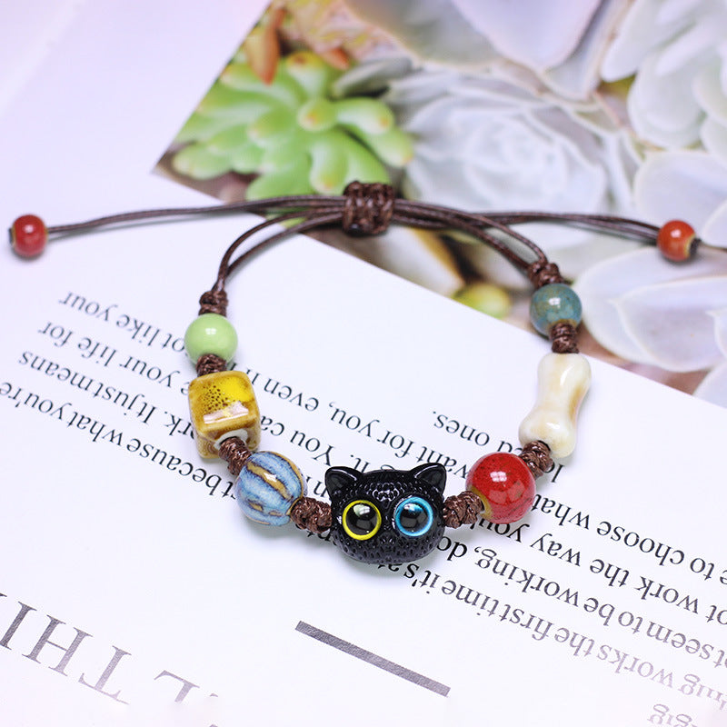 Hand Strap Ceramic Chinese Beaded Female Bracelets