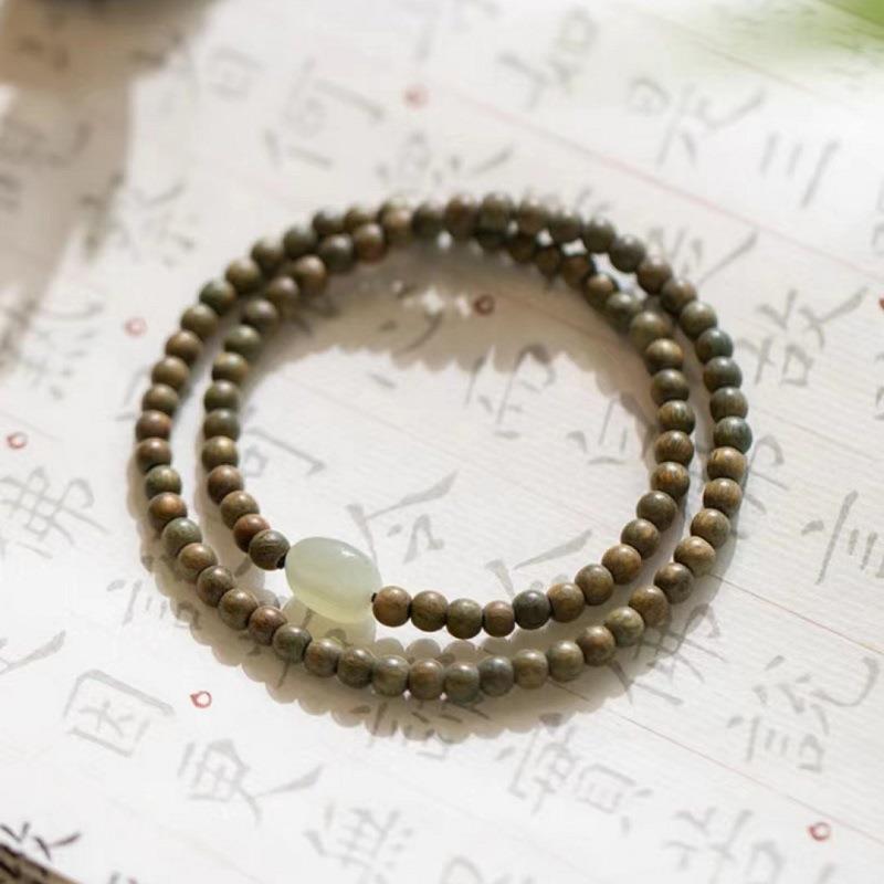 Women's Fine Beads Simple Jade Ancient Style Fresh Bracelet