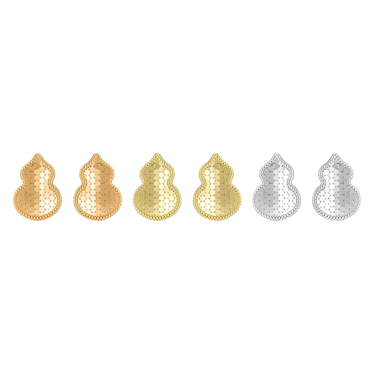 Crushed Ice Gourd Ear Female Design Rings