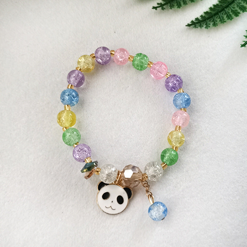 Giant Panda Glass Burst Beads Female Bracelets