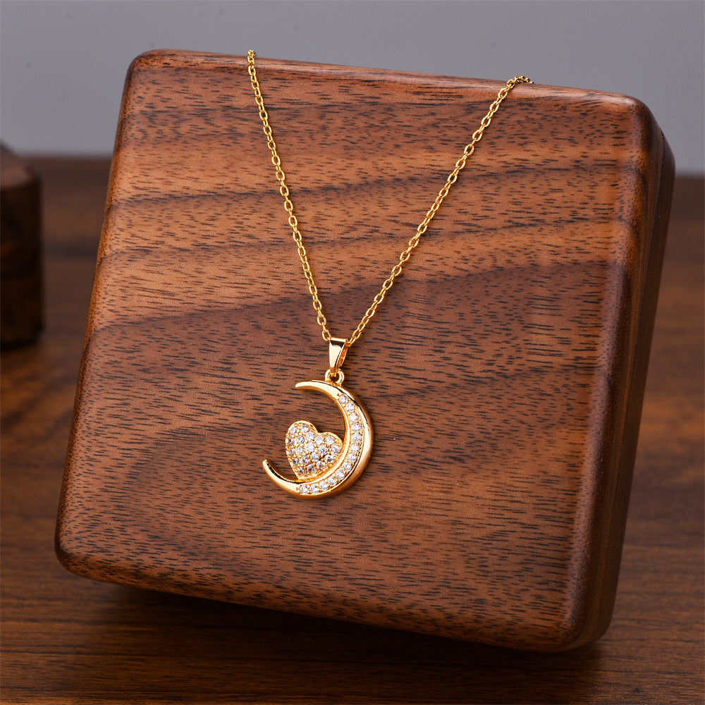Titanium Steel Female Niche Simple Temperament Clavicle Pendants