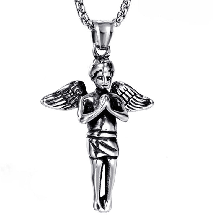 Angel Wings Stainless Steel Trendy Simple Pendants