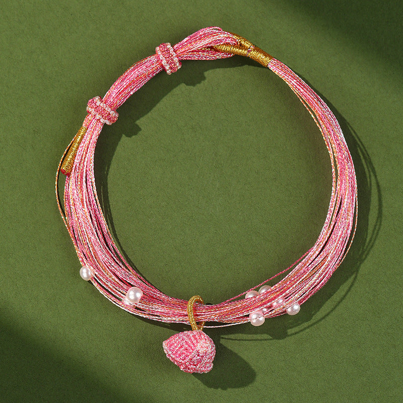 Festival Colorful Rope Ethnic Style Hand-woven Adult Small Sachet Carrying Bracelet