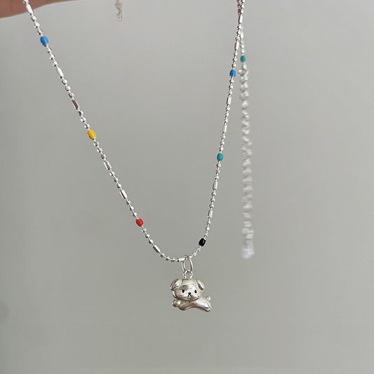 Exquisite Three-dimensional Puppy Dopamine Female Cute Girlfriend Gifts Gift Necklace