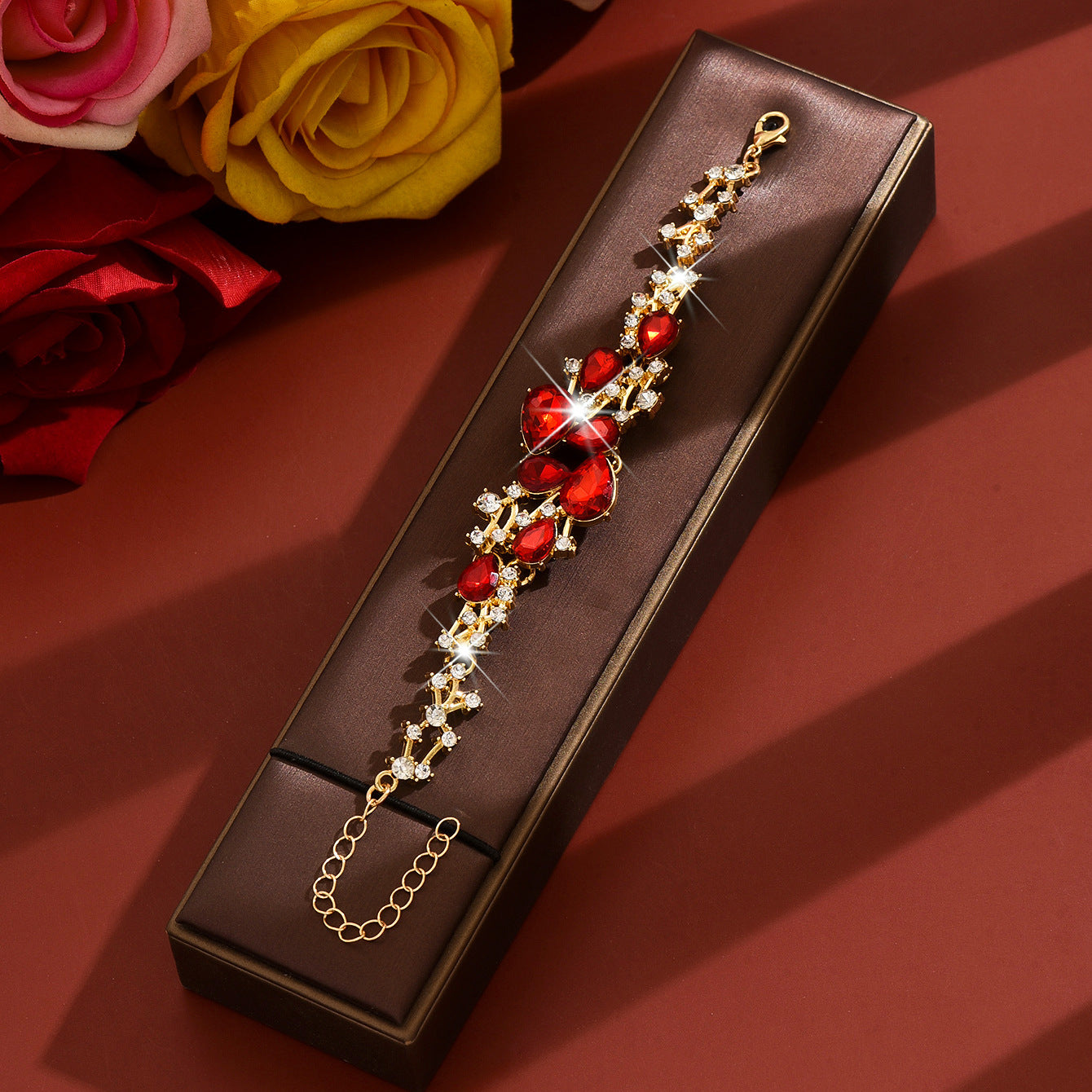 Environmental Protection Rhinestone Flower Fashion Small Bracelet