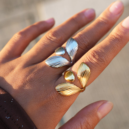 Niche High Sense Packaging Female Brushed Design Ring