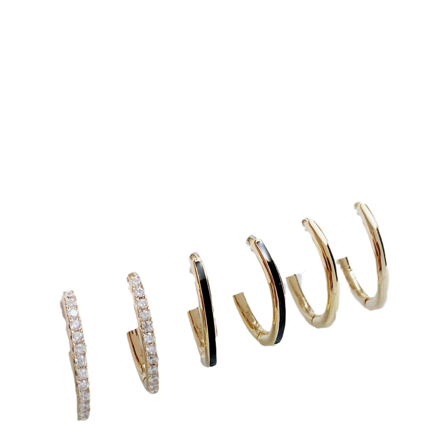 Golden Light Luxury Three Pairs Clip Temperament Wild High-grade Sense Ear Buckle