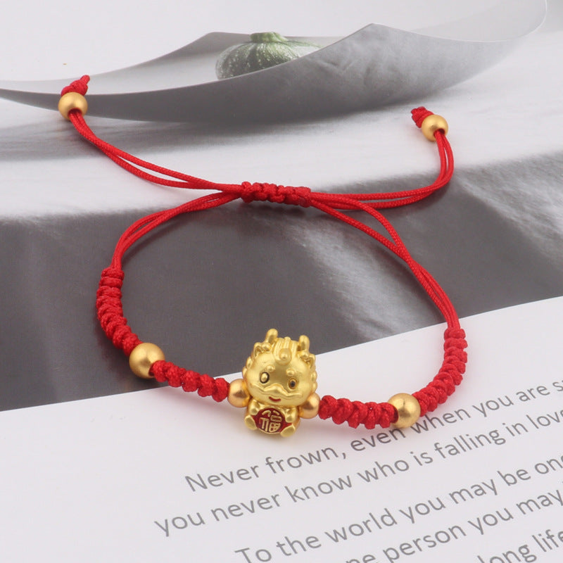 National Trendy Style Chinese Zodiac Dragon Bracelets