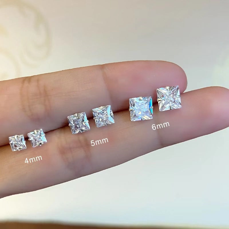 Women's Zircon For Simple Graceful Petite Raise Earrings