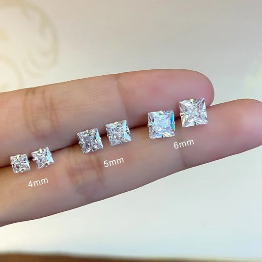Women's Zircon For Simple Graceful Petite Raise Earrings