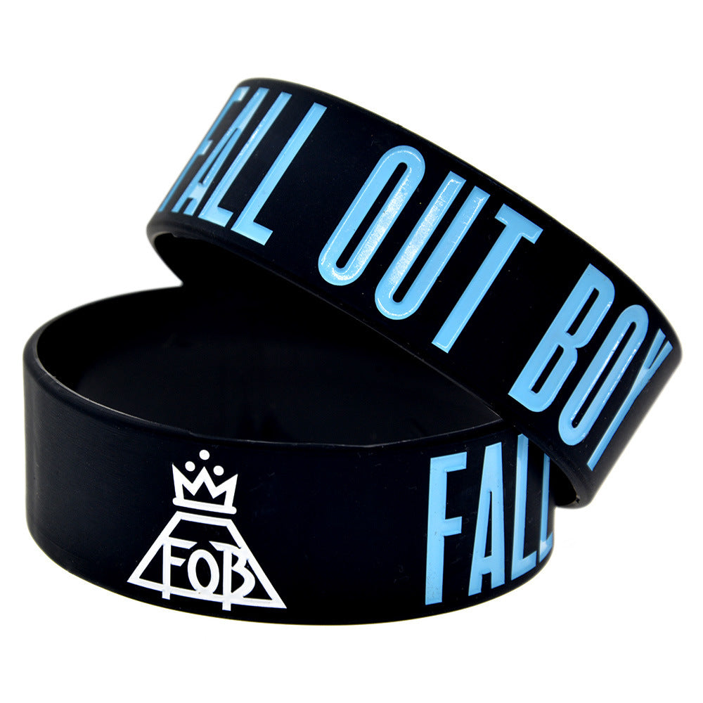 Silicone Fashion Music Hand Strap Trendy Hip Hop Bracelet