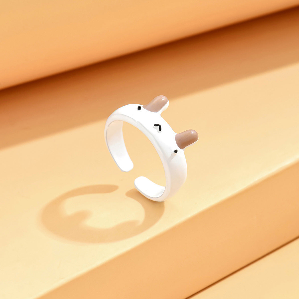 Monster Black Cat Female Dopamine Big Eyes Couple Little Finger Ring