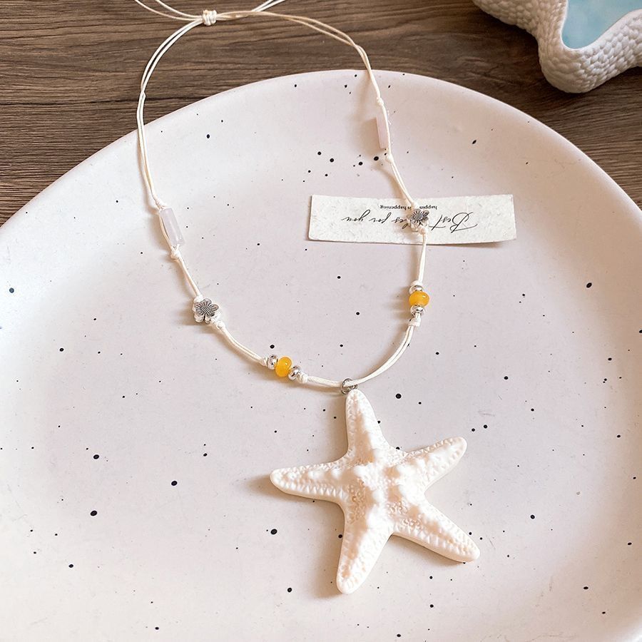 Women's Seaside Wear Accessory Island Vacation Style Sweater Necklaces