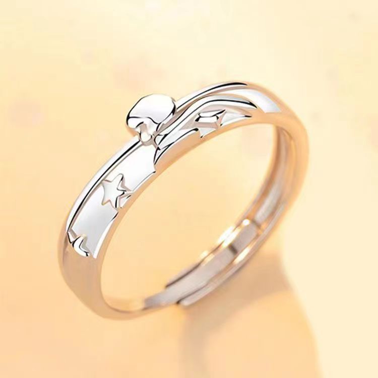 Men's Combination Stacked Single Trendy Open-end Personality Rings