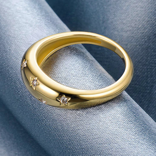 Trendy Popular Pentagram Female Simplicity Personalized Rings