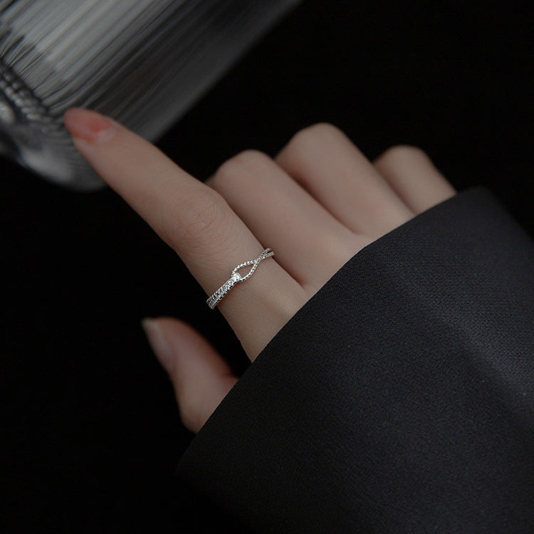 Women's Versatile Exquisite High Sense Light Luxury Minority Cold Ring