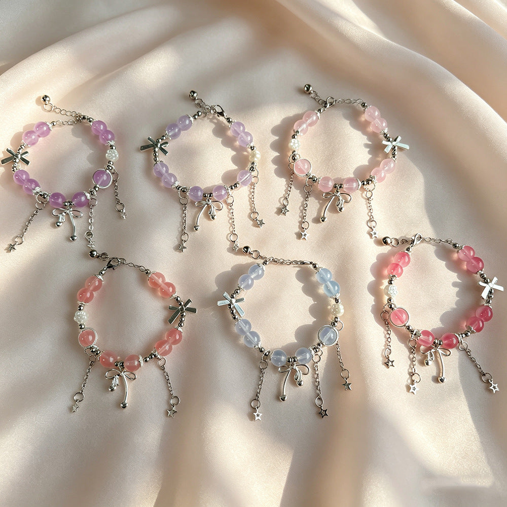 Women's Sweet Crystal Beaded Design Super Fairy Bracelets